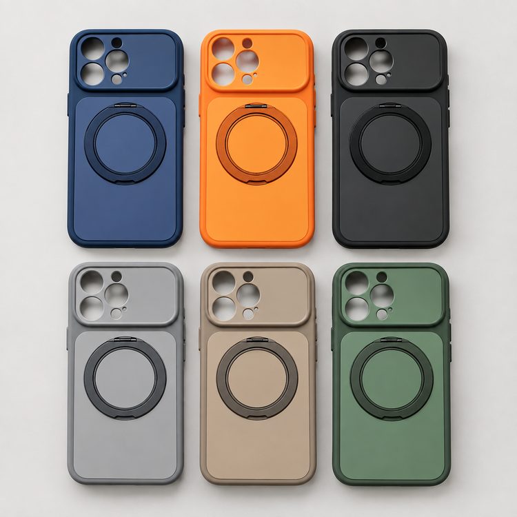 Soft-touch 360 Stand Case — iPhone 16 Pro Max