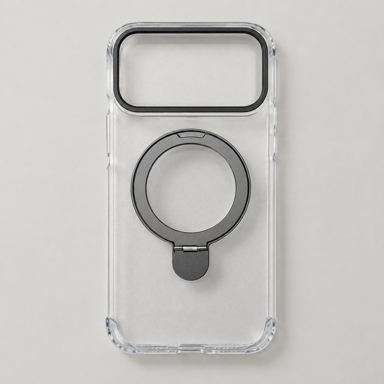 Clear Soft-touch Stand Phone case — K2602047