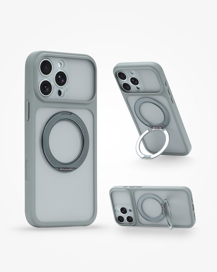 Translucent Soft-touch Magnetic Stand Phone case — K2601005