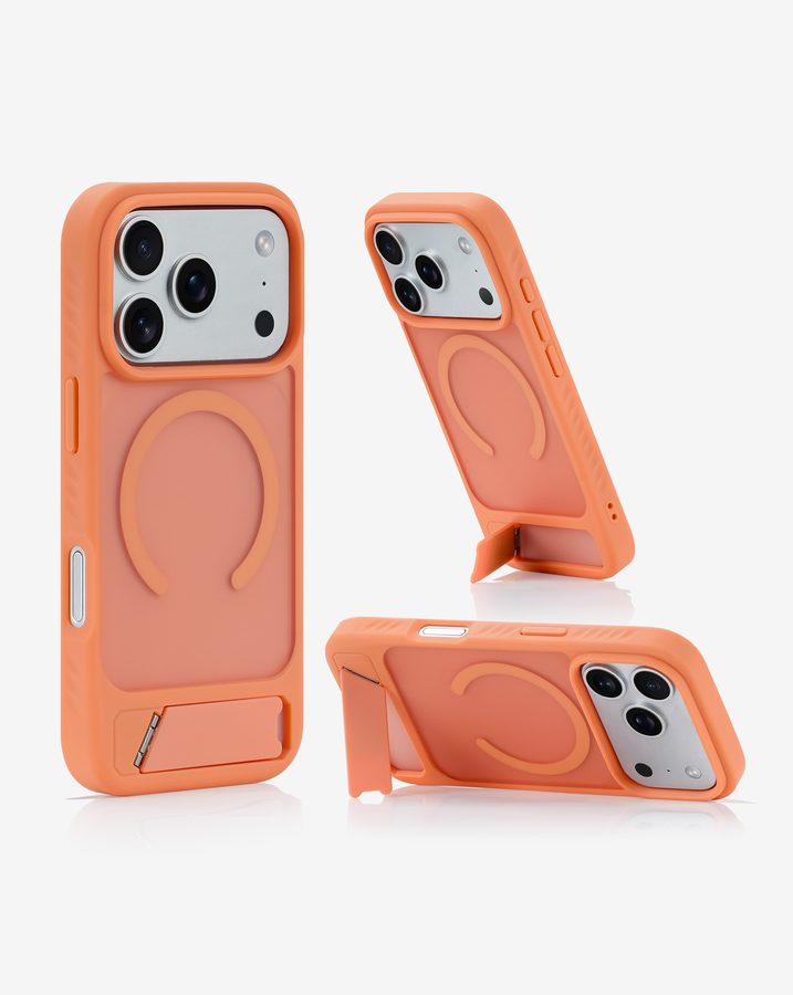 Translucent Soft-touch Magnetic Stand Phone case — K2601063